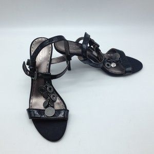 Coach Ladies Heeled Straps with Coach Coins Sz 8B